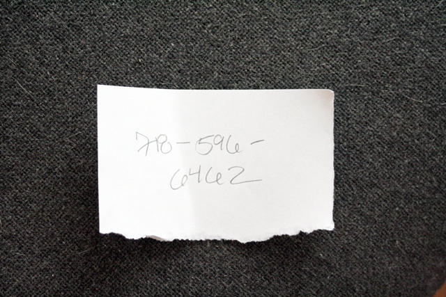 She gave him her phone number. This is a re-enactment for story purposes and not Ms. Jeannie's actual number, so please don't call it expecting to find her there.