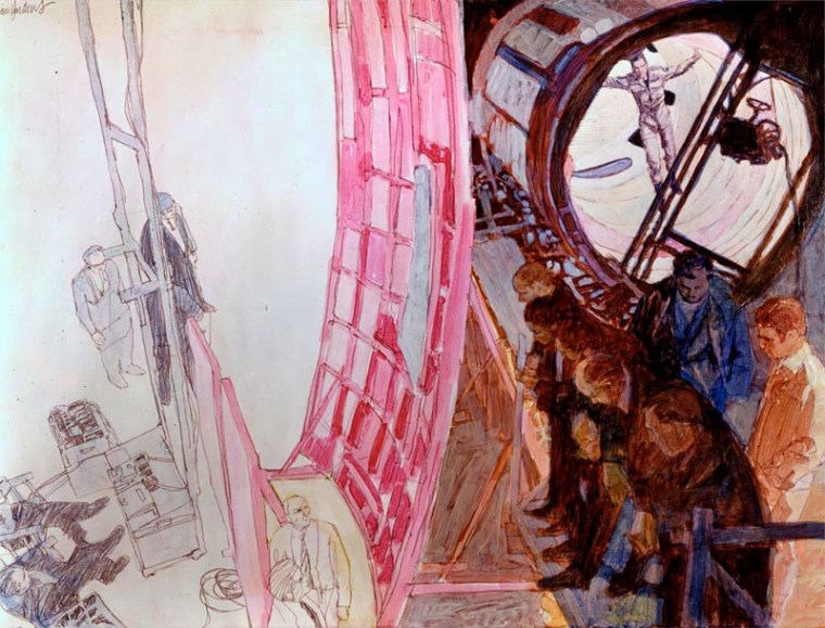 Illustrations from Stanley Kubrick's 2001: A Space Odyssey. Photo courtesy of feedbagblog.blogspot.com