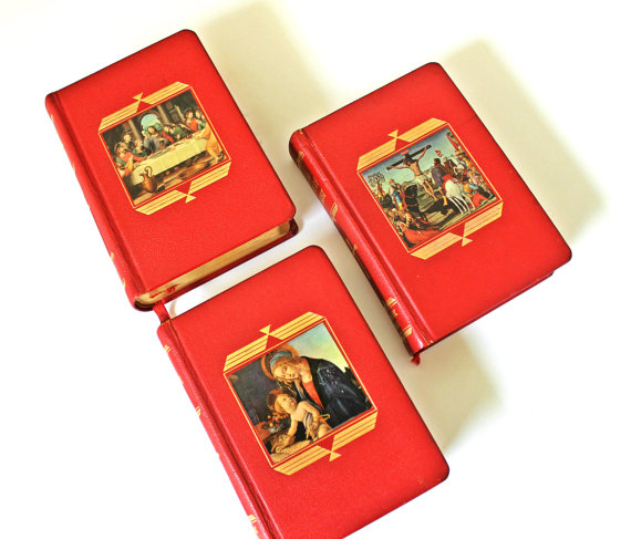 Vintage Set of Catholic Press Books from vintage archeology