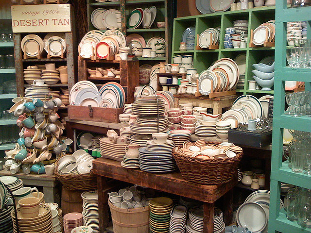 A "traditional" Fishs Eddy store display. Look at all those possibilities! Photo via flickr.