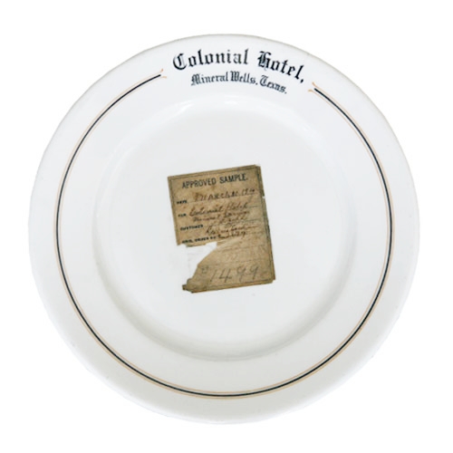 Colonial Hotel Sample Plate available at fishseddy.com (click for more info)