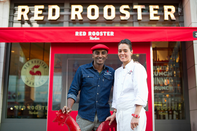Red Rooster Harlem -  American comfort food cuisine - between 125th and 126th Streets (click for their menu)