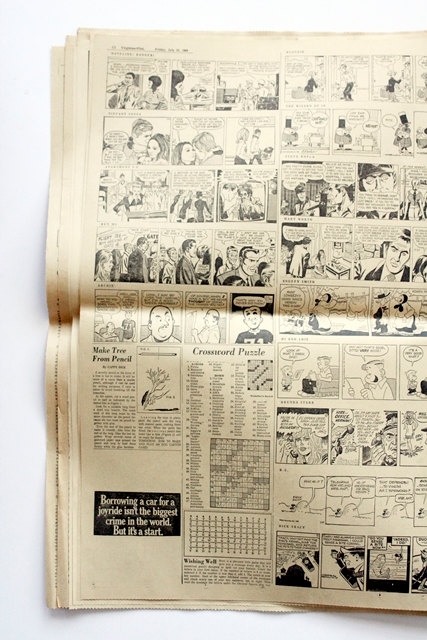 In Ms. Jeannie's shop! A view of the crossword section of an original  1969 Virginian Pilot newspaper. 