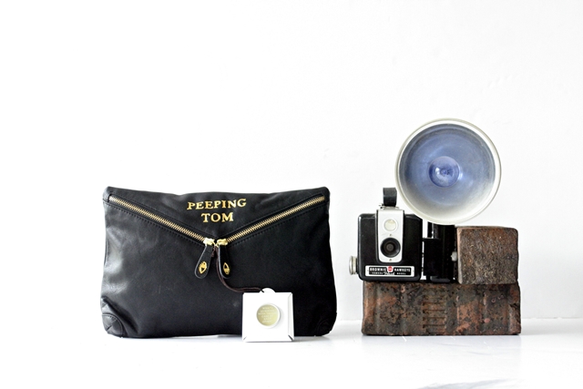 The backside says peeping tom on it! 