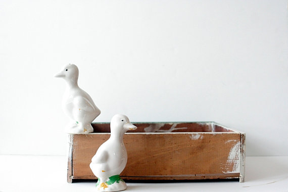 Vintage Duck Salt & Pepper Shakers