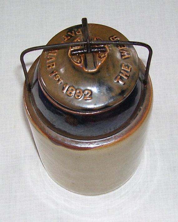 A complete, fully intact  version a Weir Jar from Swan Creek Vintage (click for more info)  