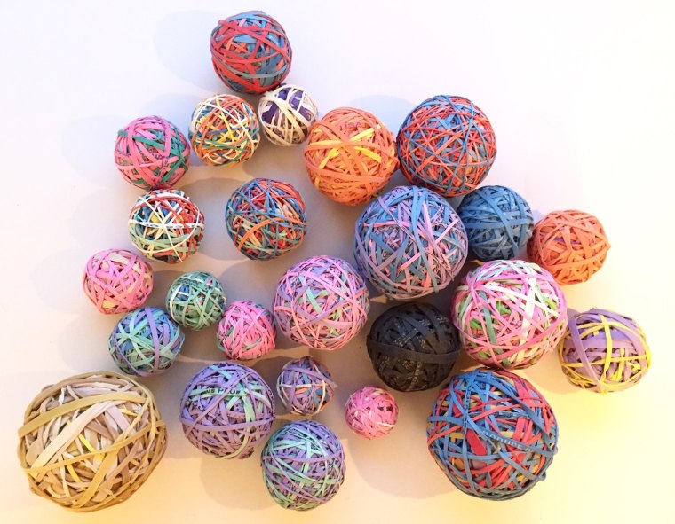 Colorful Rubber Band Balls by BeFashinoablyOnTime, $3.50