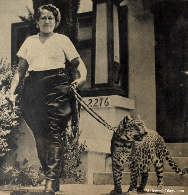 Olga Celeste on set with Neissa. Photo courtesy of Click magazine, 1938. 