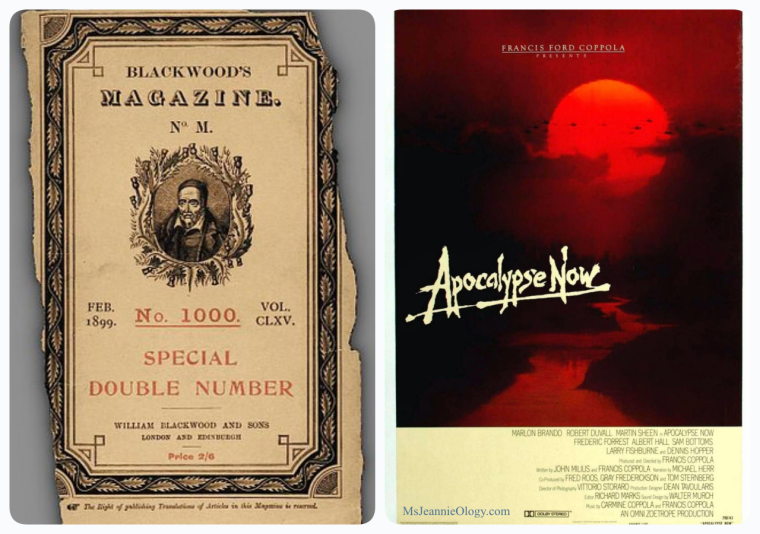 In 1899, Joseph Conrad wrote the book Heart of Darkness which became the inspiration for the 1979 Francis Ford Coppola film Apocalypse Now.