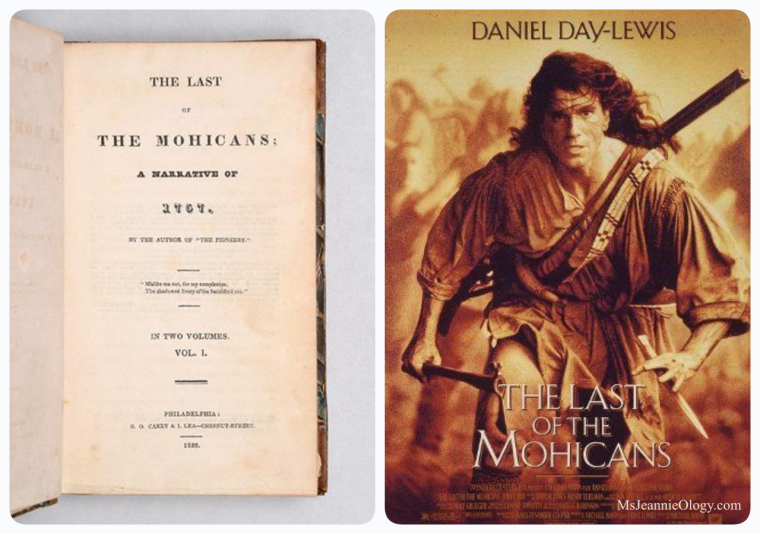 The Last of the Mohicans was a book written by James Fenimore Cooper in 1826. Daniel Day Lewis starred in the film version in 1992.