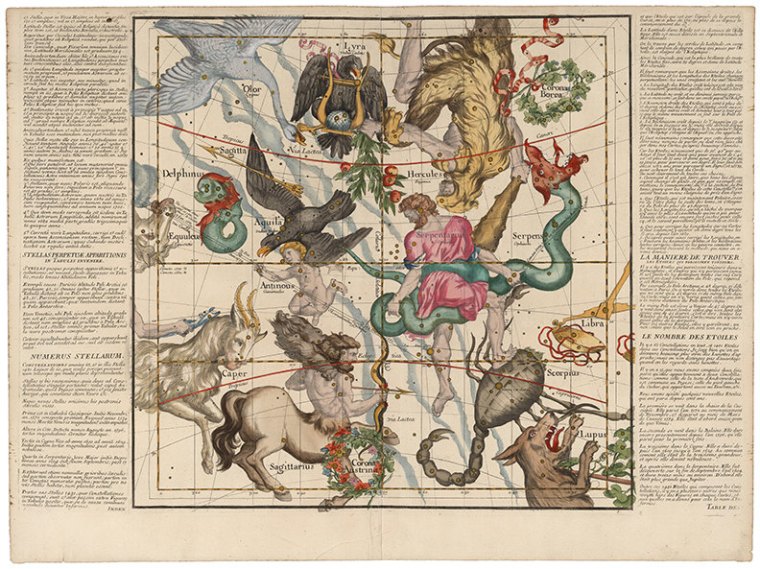 Hercules is the upside man in gold. Photo courtesy of RetroPrintMaker. 