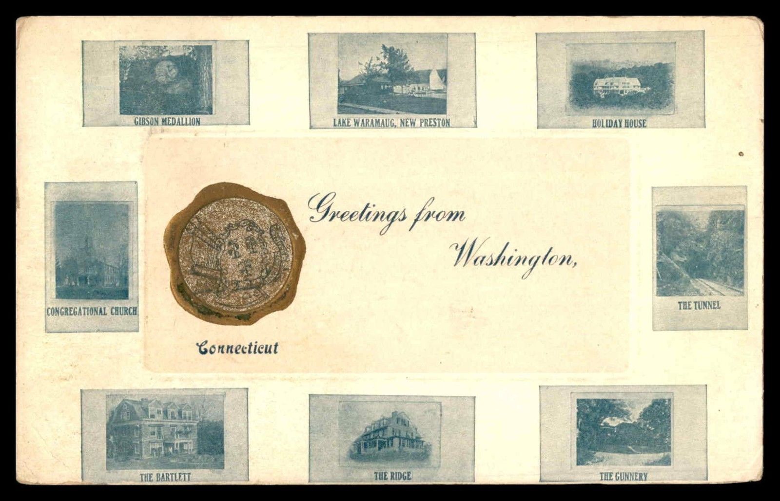 Early 1900's postcard of Washington, CT